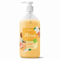 GRASS Крем-мыло жидкое увлажняющее "Milana молоко и мед" 1л /6шт 126101